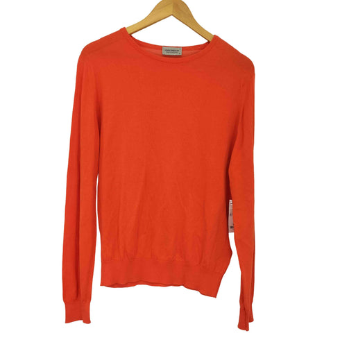 ジョンスメドレー JOHN SMEDLEY イングランド製 コットン クルーネックニット メンズ JPN:M