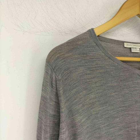 ジョンスメドレー JOHN SMEDLEY イングランド製 メリノウール Vネックニット メンズ JPN:M