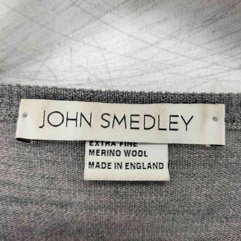 ジョンスメドレー JOHN SMEDLEY イングランド製 メリノウール Vネックニット メンズ JPN:M