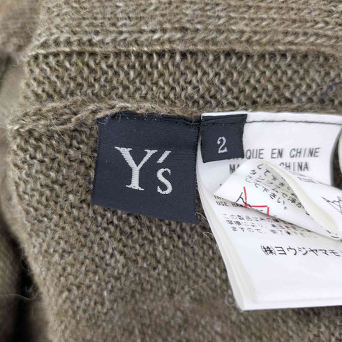 ワイズ Ys アルパカ混 カーディガン ケーブル レディース JPN:2
