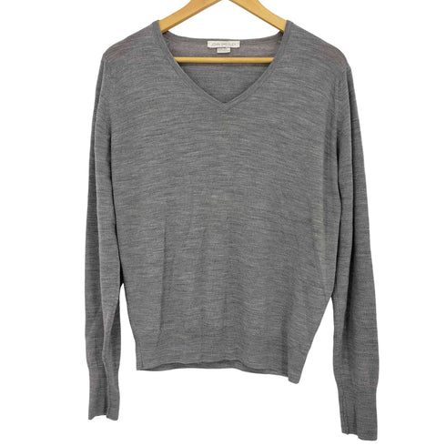 ジョンスメドレー JOHN SMEDLEY イングランド製 メリノウール Vネックニット メンズ JPN:M