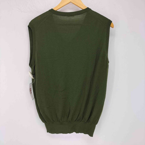 マーロ malo MADE IN ITALY ウール100 Vネックニットベスト メンズ JPN:50