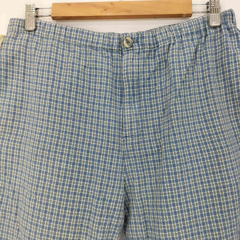 ピコ PIKO 90s ロゴ刺繍 チェックショーツ ハーフパンツ メンズ JPN:M