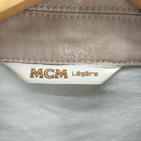 エムシーエム MCM モノグラム 総柄 シングル ブレスト 3Bテーラード ジャケット レディース