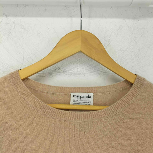 マイパンダ my panda cashmere カシミヤ100 バイカラー クルーネックニット メンズ JPN:3