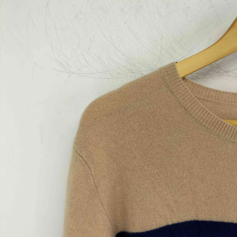 マイパンダ my panda cashmere カシミヤ100 バイカラー クルーネックニット メンズ JPN:3