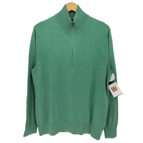 ブルックスブラザーズ BROOKS BROTHERS SUPIMA COTTON ハーフジップ コットン ニット メンズ import:M