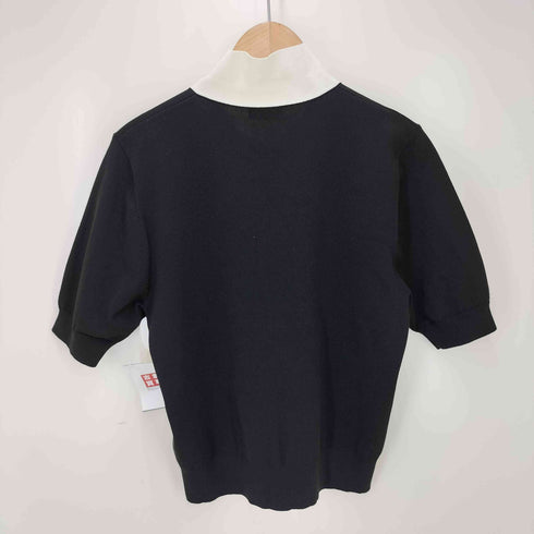 ユナイテッドアローズグリーンレーベルリラクシング UNITED ARROWS green label relaxing 襟付き 5分袖 プルオーバー ニット レディース