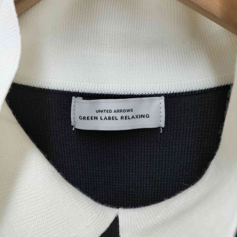 ユナイテッドアローズグリーンレーベルリラクシング UNITED ARROWS green label relaxing 襟付き 5分袖 プルオーバー ニット レディース