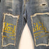 ボンダッチ Von Dutch 00S Y2K パッチワーク ペイント ダメージ加工 デニムパンツ メンズ