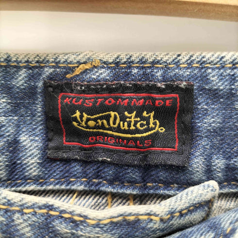 ボンダッチ Von Dutch 00S Y2K パッチワーク ペイント ダメージ加工 デニムパンツ メンズ