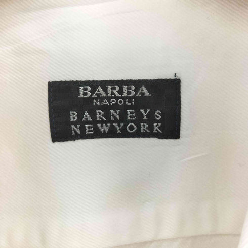 バーニーズニューヨーク BARNEYS NEWYORK イタリア製 コットン ホリゾンタル カラー L/S シャツ メンズ 41 / 16