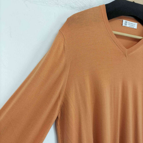 ブルネロ クチネリ Brunello Cucinelli CASHMERE&WOOL カシミヤ混 Vネックニット メンズ JPN:52