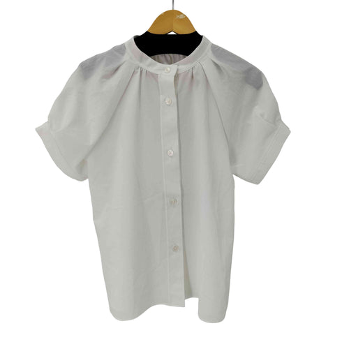ユナイテッドアローズグリーンレーベルリラクシング UNITED ARROWS green label relaxing スタンドネック 2WAY ブラウス レディース