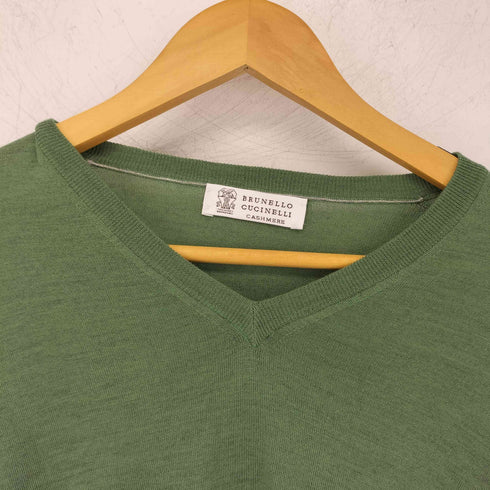 ブルネロ クチネリ Brunello Cucinelli CASHMERE&WOOL カシミヤ混 Vネックニット メンズ JPN:52
