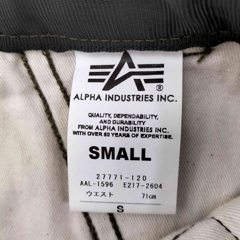 アルファインダストリーズ ALPHA INDUSTRIES 別注 カモ柄テーパードパンツ メンズ JPN:S
