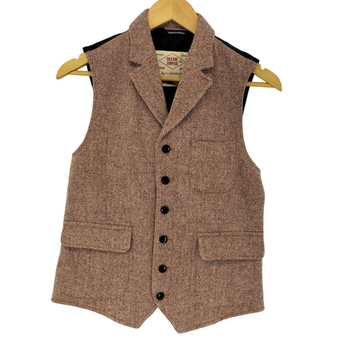 OCEAN SURPLUS BY L’EGOISTE ヘリンボーンベスト メンズ JPN:46