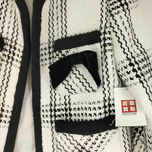 VERO MODA ボタンレス ツイードジャケット レディース JPN:M
