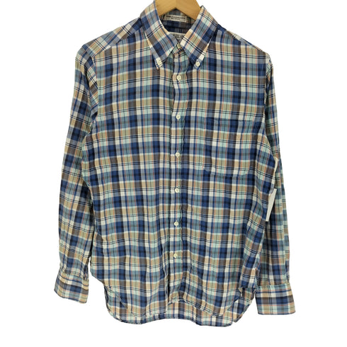インディヴィジュアライズドシャツ individualized shirts USA製 マドラス チェック L/S ボタンダウン シャツ メンズ 15-32