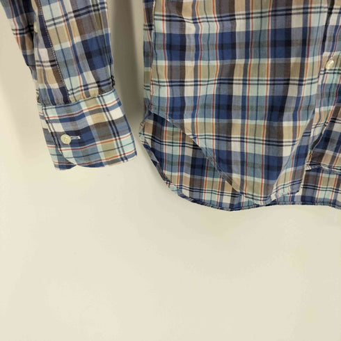 インディヴィジュアライズドシャツ individualized shirts USA製 マドラス チェック L/S ボタンダウン シャツ メンズ 15-32
