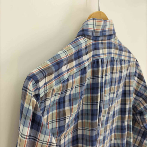 インディヴィジュアライズドシャツ individualized shirts USA製 マドラス チェック L/S ボタンダウン シャツ メンズ 15-32