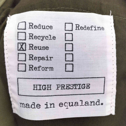EQUALAND HIGH PRESTIGE テーパードチノパンツ メンズ JPN:M