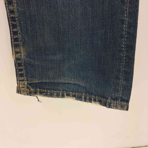 リーバイス Levis 06年 9月製造 ジッパーフライ クラッシュ ストレートデニムパンツ メンズ 32
