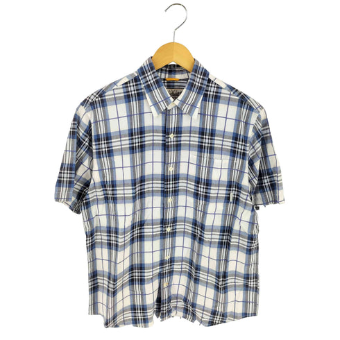 ティンバーランド Timberland 00s マドラスチェック レギュラーカラー半袖シャツ メンズ M/M