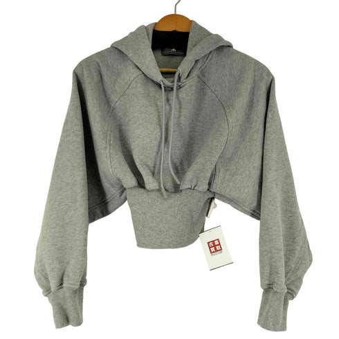 アディダス adidas クロップドパーカー レディース import:XS