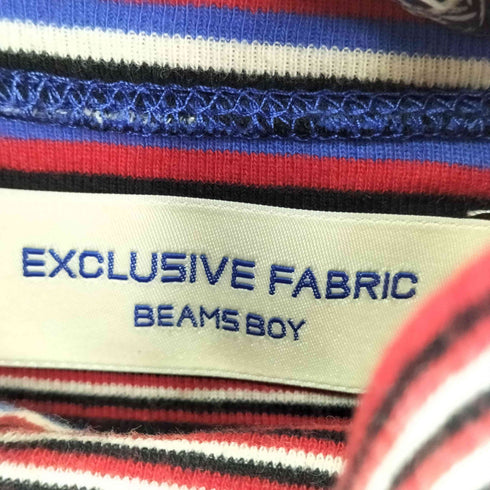 ビームスボーイ BEAMS BOY マルチ ボーダー リブ タートルネック カットソー レディース