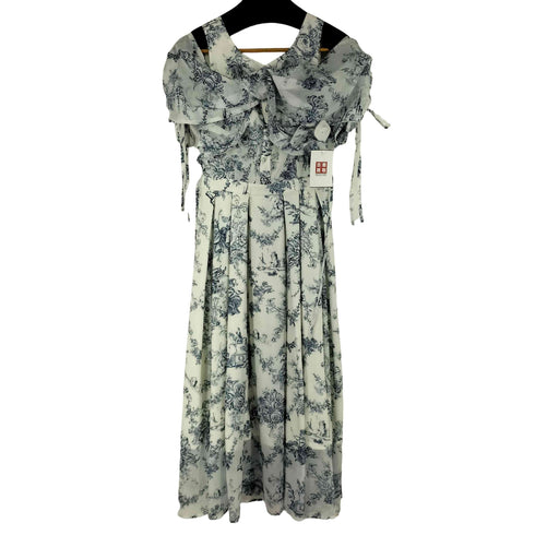 25SS Riu Twist ribbon Toile de Jouy dress レディース FREE