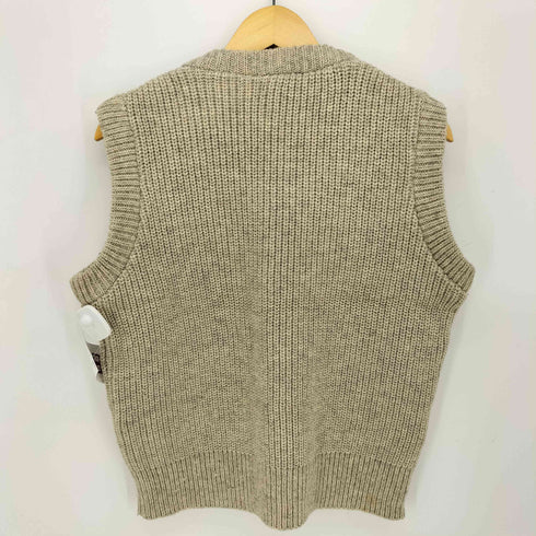 NORSEWEAR 80-90S ニュージーランド製 クルーネック リブ編み ウール ニット ベスト メンズ 96cm