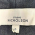 スタジオニコルソン STUDIO NICHOLSON WILSON デニム ワイド パンツ レディース 0