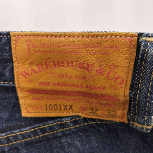 ウエアハウス WAREHOUSE 1001XX ボタンフライ リジッドデニムパンツ メンズ 32/32