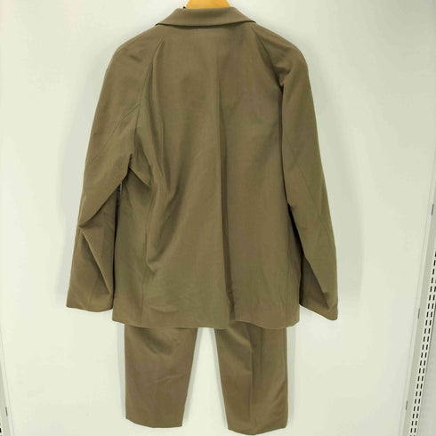メゾンスペシャル MAISON SPECIAL ポリ レーヨン 2B テーラード ジャケット 1タック スラックス パンツ スーツ セットアップ メンズ ジャケット:46 パンツ:48