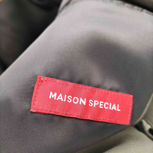 メゾンスペシャル MAISON SPECIAL ポリ レーヨン 2B テーラード ジャケット 1タック スラックス パンツ スーツ セットアップ メンズ ジャケット:46 パンツ:48