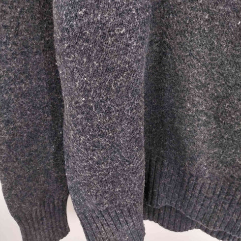 エディーバウアー Eddie Bauer リブ Vネックショールカラー ウールニット セーター メンズ XL