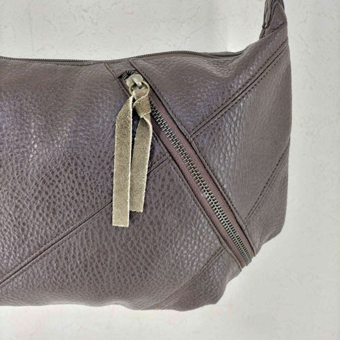 アネロ anello ジッパーデザイン レザーショルダー スリングバッグ レディース