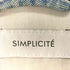 シンプリシテェ SIMPLICITE バックリボン付きデニムジャケット レディース