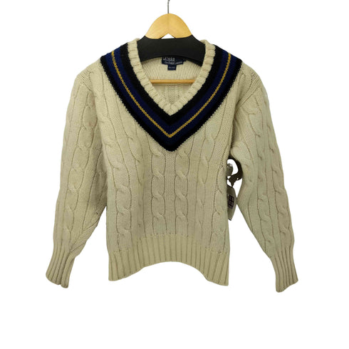 ポロバイラルフローレン Polo by RALPH LAUREN 90S Vネック ウール セーター メンズ import:M