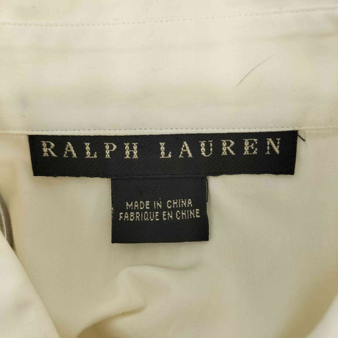 ラルフローレン RALPH LAUREN ウエストシェイプ ギャザーデザイン レギュラーカラー長袖シャツ レディース