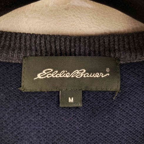 エディーバウアー Eddie Bauer ヘンリーネック コットンニット ベスト メンズ M
