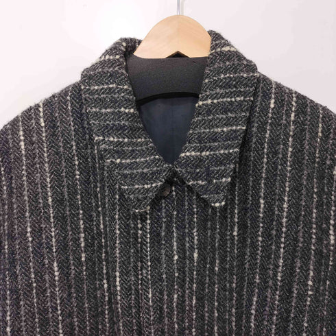 ジュンメン JUN MEN ウール ストライプ ステンカラー コート メンズ JPN:M