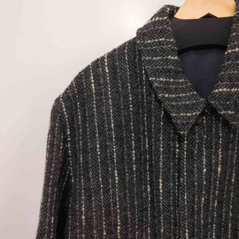 ジュンメン JUN MEN ウール ストライプ ステンカラー コート メンズ JPN:M