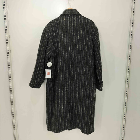 ジュンメン JUN MEN ウール ストライプ ステンカラー コート メンズ JPN:M