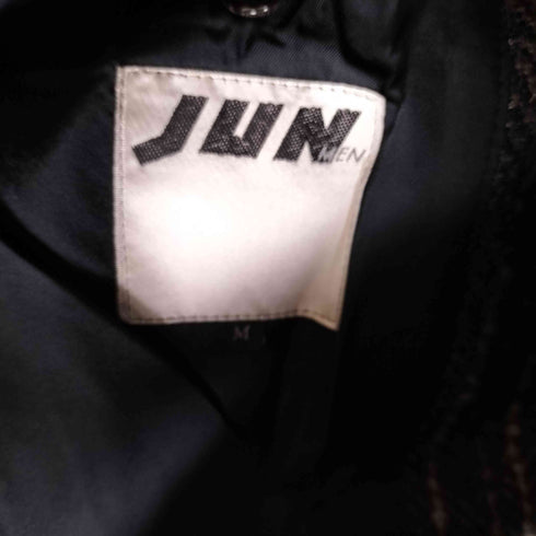 ジュンメン JUN MEN ウール ストライプ ステンカラー コート メンズ JPN:M