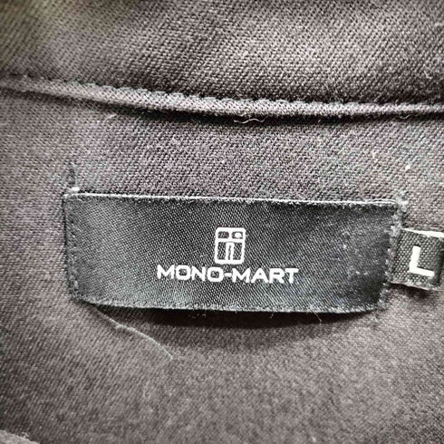 モノマート MONO-MART TRストレッチ ワイドスリーブ オーバーサイズ チャイナ シャツ ユニセックス メンズ JPN:L