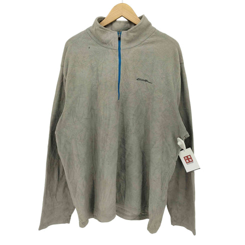 エディーバウアー Eddie Bauer ロゴ刺繍 ハーフジップ フリース プルオーバー メンズ import:XXL