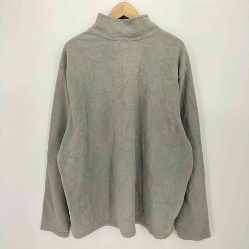 エディーバウアー Eddie Bauer ロゴ刺繍 ハーフジップ フリース プルオーバー メンズ import:XXL