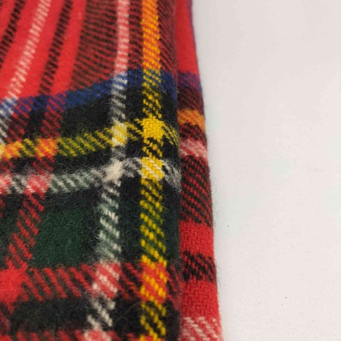 PORTMAN pure wool 英国製 タータンチェック ウールマフラー メンズ